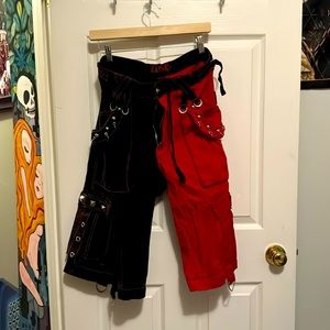 Tripp nyc black and red shorts size small